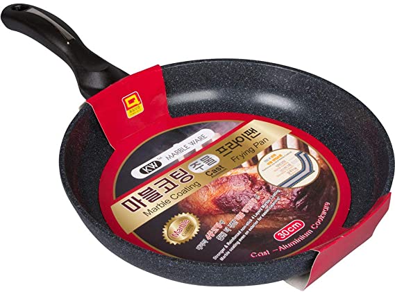 Ceramic Marble Coated Cast Aluminium Non Stick Fry Pan 30cm(12 inches) by KW