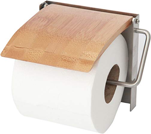 ToiletTree Products 100% Wooden Bamboo Deluxe Toilet Paper Holder