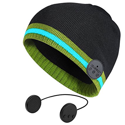 Bluetooth Beanie Hat Headphone BLUEEAR Wireless Winter Knit Hats With Stereo Speaker And MIC 8 Hours Working Time For Outdoor Sports