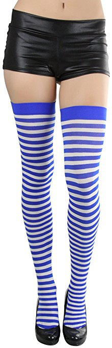 ToBeInStyle Women's Striped Thigh Hi