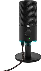 JBL Quantum Stream: Dual Pattern Premium USB Microphone for Streaming, Recording and Gaming