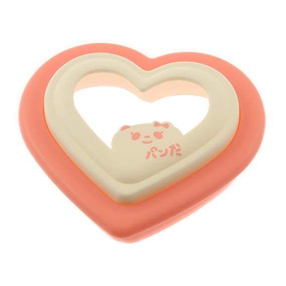 Kotobuki Panda Sandwich Mold, Pink Heart