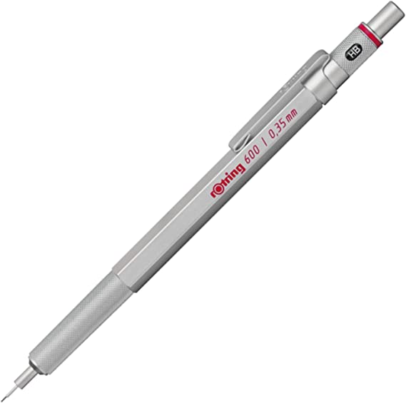 Rotring 600 Mechanical Pencil, Silver, 0.35mm (1911702)