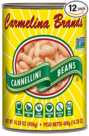 Carmelina Brands Cannellini Beans (White Beans), 14.28 ounce (Pack of 12)