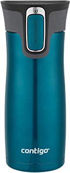 Contigo West Loop Autoseal Travel Mug, Stainless Steel Thermal Mug, Vacuum Flask, Leakproof, Coffee Mug with BPA Free Easy-Clean Lid