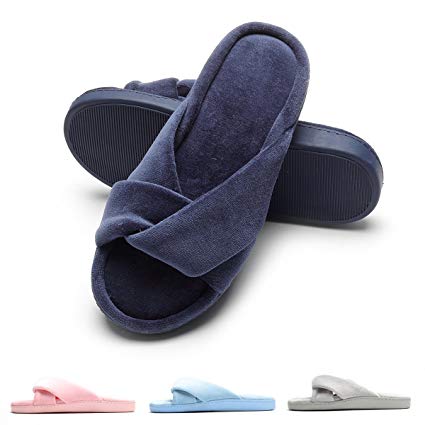 Women's Slippers Comfort Cozy Velvet Memory Foam Slippers Cute Home House Slippers