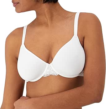 Bali Women's Breathe Modal T-Shirt Bra, Breathable Lightweight Underwire Bra, Convertible Straps