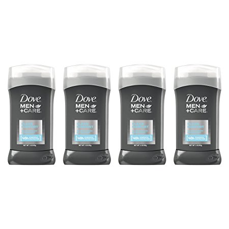 Dove Men Care Deodorant Stick, Clean Comfort 3 oz, 4 Count