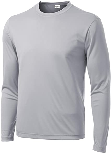 Clothe Co. Men's Long Sleeve Moisture Wicking Athletic Sport Training T-Shirt