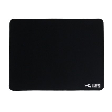Glorious Large Gaming Mouse Mat  Pad - Stitched Edges 2mm thick Black Mousepad  11x13x008 G-L