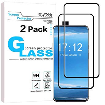 KATIN OnePlus 7 Pro Screen Protector - [2-Pack] 3D Curved [Full Max Coverage] (Japan Tempered Glass) for OnePlus 7 Pro, Easy to Install, Bubble Free with Lifetime Replacement Warranty