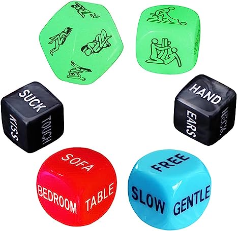 Funny Romantic Role Playing Dice Party Dice Couple Dice for Valentine's Day, Hen Party, Honeymoon, Bachelorette Party, Bridal Shower, Anniversary