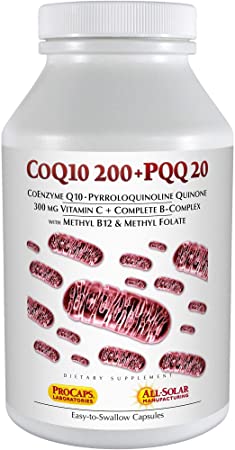 Andrew Lessman Coenzyme Q-10 200 Plus PQQ 20-60 Capsules – Maintains CoQ10 Levels, Optimum Cellular Energy, Promotes Energy Production, Supports Heart, Brain, Liver, Kidney, Pancreas. No Additives