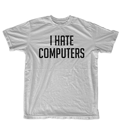 I Hate Computers Funny Programmer I.T. Engineer Men's T-Shirt