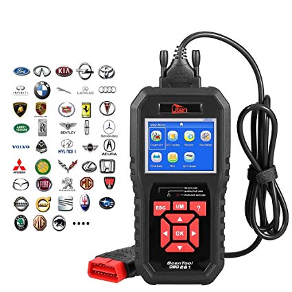 Uten OBD2 Scanner, Auto Diagnostic Code Reader Universal OBD Scan Tool Check Engine Light Automotive Fault Code Reader for all OBD II Cars Since 1996