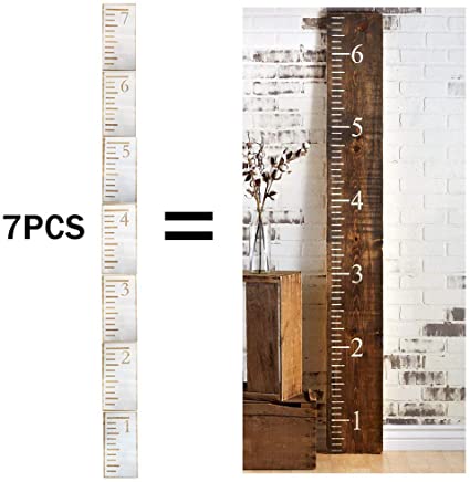7 Feet Ruler Stencil Growth Chart Stencil Template for Painting on Wood and Wall, Measuring Kids Height Home Decor