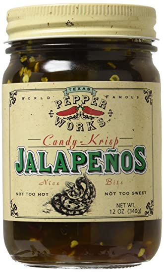 Texas Pepper Works, Candy Krisp Jalapenos, 12 oz