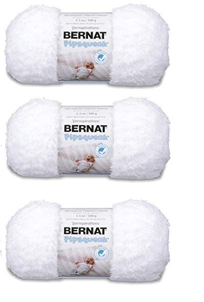 Bernat Bulk Buy Pipsqueak Yarn (3-Pack) Whitey White 162059-59005