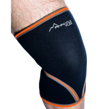 Best Compression Knee Sleeve | 7mm Neoprene Knee Wrap | Best Joint Support for Powerlifting, Weightlifting, CrossFit & Squats | Unisex