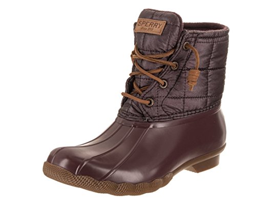 Sperry Top-Sider Women's Saltwater Shiny Quilted Rain Boot