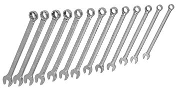 Stanley 87-245 13 Piece Full Polish Professional Grade Metric Long Combination Wrench Set