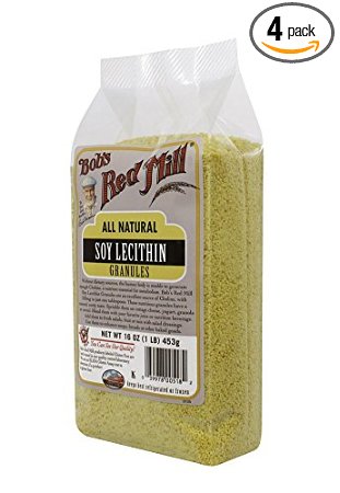 Bobs Red Mill Soy Lecithin Granules 16-Ounce Packages Pack of 4