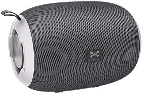 Ghostek Odeon Portable Wireless Bluetooth Speaker with Built-in Mic & Rich Bass – Gray/Silver