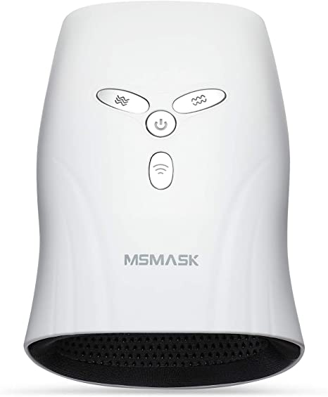 MSMASK Rechargeable Hand Massager with Heat, Cordless Electric Shiatsu Massage Machine Air Compression-6 Levels Pressure Point Therapy Vibration for Arthritis, Pain Relief, Finger Numbness