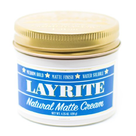 Layrite Natural Matte Cream Pomade 4.25 Ounces