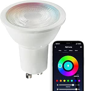 Satco Starfish S11271 MR16 WiFi Smart LED Light Bulb, Works with Siri, Alexa, Google Assistant, SmartThings, 5.5 Watts, 2700K-5000K, 400 Lumens, Color Changing & Tunable White