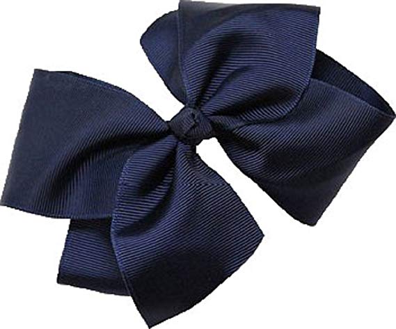 Beautiful Handmade Variety of Bright Colors Grosgrain Ribbon Bows with and without lace closing with Alligator Clip