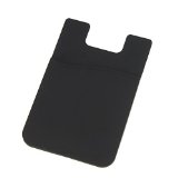 YUYIKES 3M Adhesive Sticker Sim IDCredit Card Pocket Pouch Sleeve Holder For All IPhone Samsung Galaxy S Android Smart Phones black