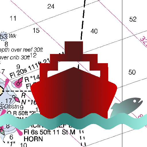 Marine Navigation - USA - Lake Depth Maps - Gps Nautical Charts for Fishing, Sailing and Boating