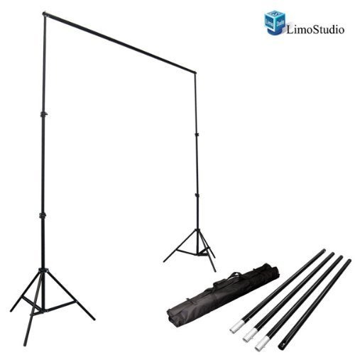 LimoStudio Photo Video Studio 10Ft Adjustable Muslin Background Backdrop Support System Stand AGG1112
