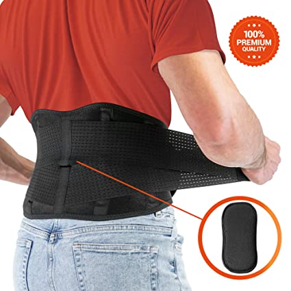 FITGAME Back Brace – Lower Back Support Belt for Pain Relief | Sciatica, Herniated Disc and Scoliosis for Men and Women – Adjustable Straps and Removable Lumbar Pad (XXX-Large)