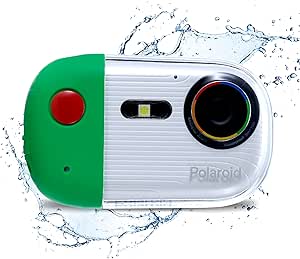 Polaroid Underwater Camera 18mp 4K UHD, Polaroid Waterproof Camera for Snorkeling and Diving with LCD Display, USB Rechargeable Digital Polaroid Camera for Videos and Photos