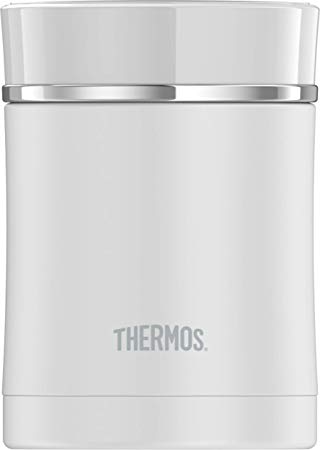 Thermos Sipp 16 Ounce Stainless Steel Food Jar, Matte White