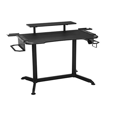 RESPAWN 3010 Gaming Computer Desk - Ergonomic Height Adjustable Gaming Desk, in Gray