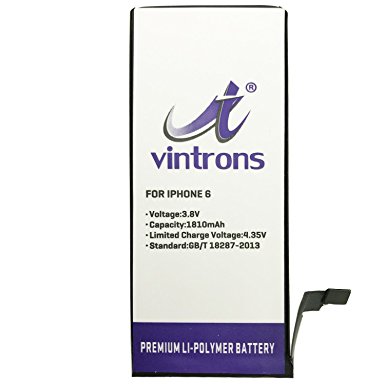 VINTRONS, iPhone 6 Battery, 616-0804, 616-0805, 616-0806, Battery For iPhone 6, A1549, A1586, A1589,