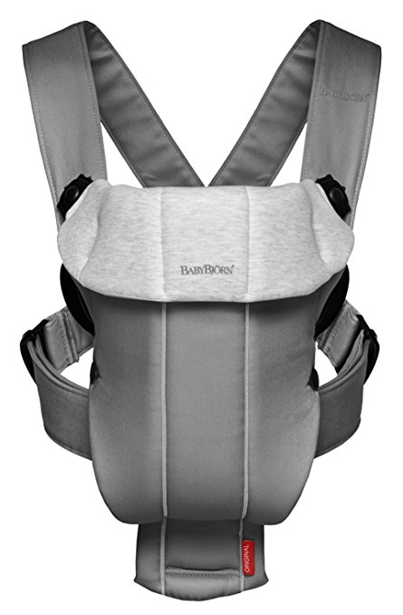 BABYBJORN Baby Carrier Original - Dark Gray/Gray, Jersey Cotton