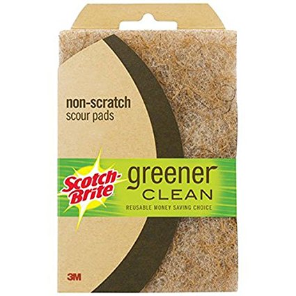 Scotch-Brite Greener Clean Non-Scratch Scour Pads, 3 Count