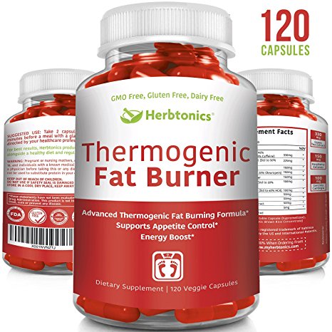 Thermogenic Fat Burner Weight Loss Supplement for Men and Woman- 120 Veggie Pills- Endurance and Strength with Garcinia, Bacopa Leaf Extract, Green Coffee Bean Extract, Forskohlii and many more!