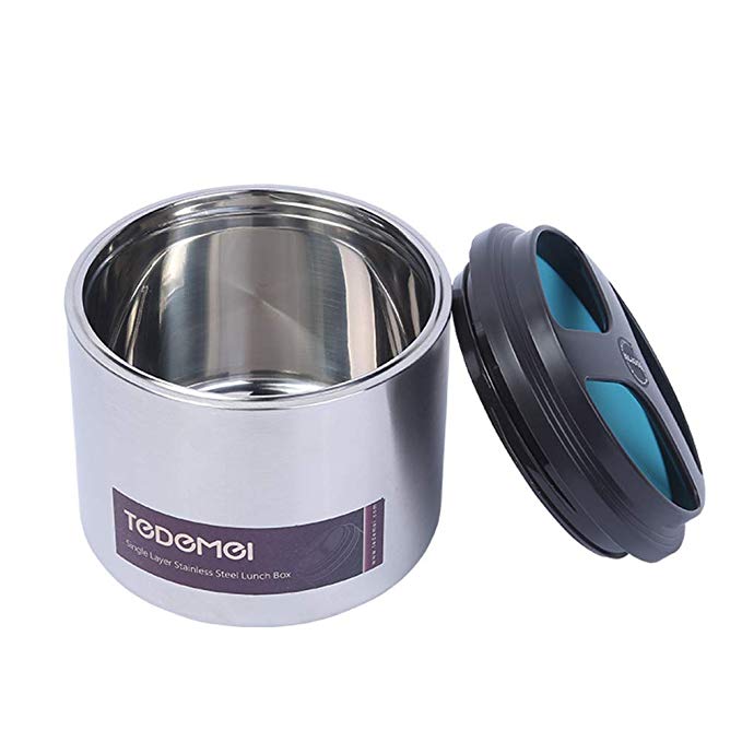 Fatmingo 18/8 Stainless Steel Insulated Food Jar - 1L / 34 oz Single Layer Leak-proof Vacuum Thermos Lunch Container