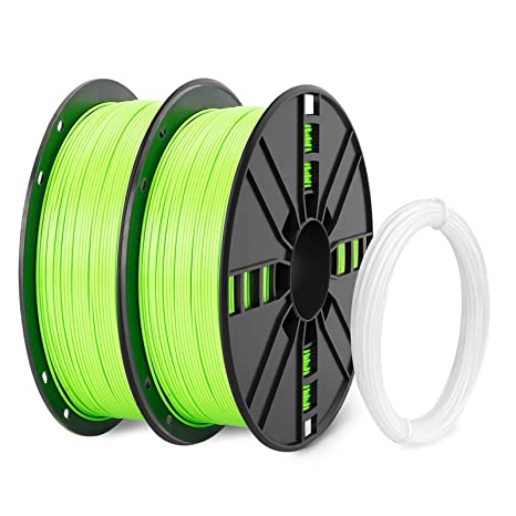 NOVAMAKER PLA Plus (PLA ) Filament 1.75mm Bundle with Cleaning Filament, Green PLA Pro 3D Printer Filament, Premium PLA 1kg Spool(2.2lbs), Dimensional Accuracy  /- 0.03mm, (Green 2 Pack)