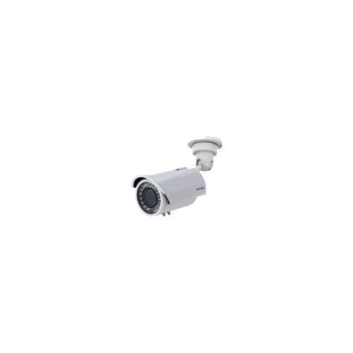 Toshiba IK-7200A Analog Bullet Camera, 480 TV Lines, 3.7-10mm Lens, 12V DC, IP66 Built in IR LEDs