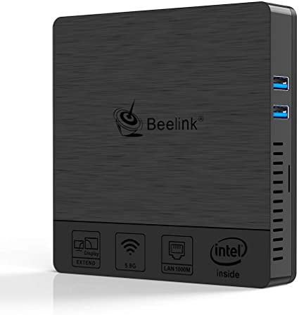 Mini PC,Beelink BT4 4GB Ram 64GB SSD Fanless Mini Computer Intel Atom X5-Z8500 2.4G/5G WiFi Bluetooth Gigabit Ethernet, 4K HDMI VGA Dual Display