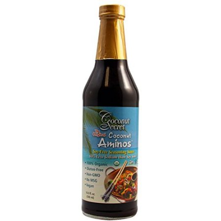 Coconut Secret Organic Raw Aminos Soy-Free Seasoning Sauce, 8 Ounce