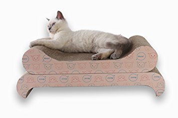 MushroomCat Double-Deck Scratcher Pad Cat