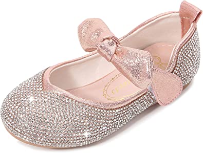 Cadidi Dinos Little Girl's Adorable Sparkle Princess Party Girls Dress Shoes