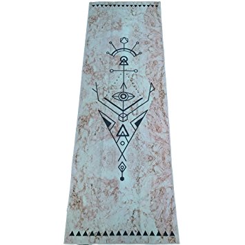 Yoga Jaci Yoga Mat Towel - Hand Towel - Combo Set - Non Slip and Skidless - Sweat Absorbent - Perfect for Bikram, Hot Yoga
